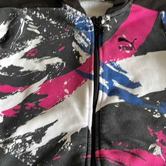 4T retro pattern Puma sweatshirt/jacket - Picture 2 of 3